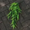 Decorative Flowers Simulation Persian Grass Wall Hanging Artificial Plant Plastic Green Leaves Vines For Wedding Party Room Balcony Home