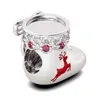 925 Siver Beads Charms for Pandora Charm Bracelets Designer для женщин Санта -Клаус снеговик Moose Apple Cat