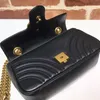 حقيبة كروس بودي توب. 476433 مارمونت جلدية سوبر حقيبة كاميرا صغيرة مصمم أزياء المرأة Crossbody سلسلة الكتف الهاتف الخليوي حقيبة صغيرة اكسسوارات Pochette