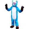 Husky Dog Fox Mascot Costume Fur Halloween Suit Party Rola Prezenta