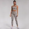 Active Set Gym Yoga Set Women Snake Print Workout Clothes 2023 Clothing Femal Fitness Sportwear Tracksuit Leggings Top