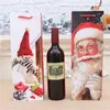Papel de regalo Bolsa de papel de Navidad Botella de vino Decoración de embalaje Pequeño favor Fiesta de año de Navidad Restaurante