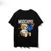 Moschinn Mens Dames Designer T-shirt Gedrukt Fashion Man T-shirt Top Katoen Casual T-stukken Luxe hiphop Streetwear T-shirts met korte mouwen