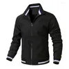 Heren Jackets Heren Business Fashion Jacket Stand Collar Casual Zipper Outdoor Sports Coat Wind Breaker