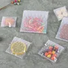 Wrap prezent 100pcs Białe koronkowe plastikowe samopateryjne opakowanie torba cukierków torby na przekąskę do pieczenia