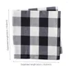 Tapis de table 50x50cm carré coton à carreaux napperon style de la mode japonaise serviettes en tissu conception simple vaisselle outils de cuisine