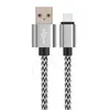 1m 3ft 2m 6ft 3m 10ft Métal Cuivre Micro USB Chargeur Sync Données Tissé Cordon Tressé Type-C Câble De Charge Universel Pour Smart CellPhone