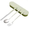 Servisuppsättningar 1 Set Portable Cotestlary Exquisite Rust-Proof vackra måltidsverktyg Rostfritt stål Travel Utensil