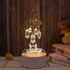 ナイトライトEid Mubarak Decoration 3D LED Night Light USB Power Ramadan Mubarak Muslim Islamic Party Lamp Ramadan Decorations for Home 2023 P230331