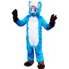 Husky Dog Fox Mascot Costume Fur Halloween Suit Party Rola Prezenta
