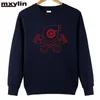 Men's Hoodies & Sweatshirts Autumn Winter Funny Turbo Skull Fashion Sweatshirt Cotton Printing Man Clothing Crewneck Plus SizeMen'