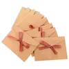 Present Wrap 10 PCS Vykort kuvert PO-kuvert Båge Stor inslagning av postpapper Bow- Knut