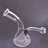 Mini Triângulo Triangulo Tabaco Fumando Bongos Tubos Com Bircão de Óleo de Vidro Tigela de Pyrex Gross Bubbler Hookah