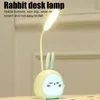 Nachtlichten Cartoon Pet Night Light LED USB Oplaadbare Creatieve tafellamp Oogbescherming Student Kinderen leren Desk Lamp P230325