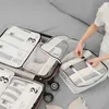 Bolsas de armazenamento Balsa de bagagem portátil de viagem para roupas para roupas de sutiã de sutiã de roupas de roupas de roupas de roupa de roupas de roupas malha de roupas dobráveis