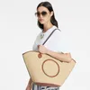 Designerskie torebki dla kobiet luksusowa torba na plażę tkana torba ze słomką ręcznie robione mody torby na torby na duże pojemności torby na zakupy słomkowe torby na ramię na letnie wakacje