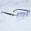 Occhiali da sole di moda firmati di lusso 20% di sconto in corno di bufalo senza montatura quadrato bianco nero buff occhiali occhiali alla moda gafas de sol hombreKajia