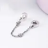 925 siver beads charms for pandora charm bracelets designer for women Safety Chain Butterfly Daisy Cat Bear Castle