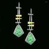 Dangle Earrings Bohemian Natural Turquoises Stone Drop For Women Vintage Punk Pendientes Earring Female India Jewelry Brincos