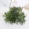 Decorative Flowers Artificial Silk Green Plant Fake Grass Flower Bush For Spring Summer Garden Desktop Home Office Wedding Vase Decoration