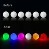 Balles de Golf Glow in The Dark Balles de Golf LED Light up Glow Balle de Golf pour Sports de Nuit Super Lumineux Coloré et Durable 230325