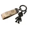 Design Car Keychain Flower Bag Robot Pendant Charm Jewelry Keyring Men Fashion PU Leather Animal Key Chain Accessories No Box