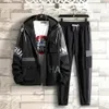 Tracksuits voor heren Harajuku Style Tracksuit Men 2 -delige set Hoodie jas met lange mouwen en joggingbroek Mannen Jogging Suit Lichtgewicht Kleding Autumn 230325