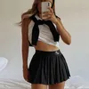 Gonne Estate Donna Gonna Studente Pieghe Carine Dolci Ragazze Ballano Mini Coreano Cosplay Nero Rok Tulle