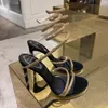 Rene caovilla Margo Topuklu Sandaletler Yapay elmas süslemeli Yılan stiletto Topuklu sandaletler Kadın Lüks Tasarımcılar Ayak Bileği Saran ayakkabı fabrika ayakkabısı 95mm Kutulu