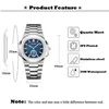 Relógios de pulso relógios masculinos Business Luxury Quartz Watch Man Hom
