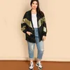 Casacos para roupas de tamanho grande feminino Plus Tamanho Spring Autumn Autumn Jacket Loose Casual