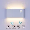 Wall Lamps Lighting Walls For Bedroom Motion Sensor 12W Lights Lamp Aluminum Waterproof Luces Exterior Room Decor SY