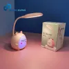 Veilleuses Petite veilleuse Protection des yeux charge livre de lecture avec puissance fille étudiant dortoir étude chevet dessin animé enfant lampe de bureau P230325