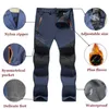 Pantaloni da uomo Pile invernale Pantaloni da uomo caldi Pantaloni da uomo da neve all'aperto Campeggio Escursionismo Pantaloni da lavoro antivento Snowboard Pantaloni impermeabili traspiranti W0325