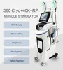 2 I 1 EMS frysande bantning Fat Cellulite Borttagning Slimming Machine Cryo 5 HANDLAR MASKINE HEM ENHET ELEKTRONISK BUTT Muskelstimulator