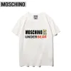 Moschinn Erkekler Sıradan Tişörtler Yaz Sokak Giyim Giyim Lüks Moda Baskı Tshirts Kadın Tasarımcı Top Tees Gömlek Kadın Giyim Ekibi Moschinn T Shirt 2524