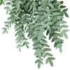 Flores decorativas 3pcs 120 cm de planta verde folhas de hera Fake Artificial Plants Artificial Decoration Wedding Silk Garland Vine Wall Hanging