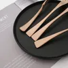 Servis uppsättningar matt 18/10 rostfritt stål rosguldkärlet set 4st bordsartiklar middag knivsked gaffel plattform diskmaskin säker