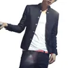 Men's Suits Men Blazer Long Sleeve Anti-pilling Workwear Pure Color Suit Business Office Clothing