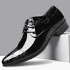 Nowe buty skórzane mężczyźni oddychane buty formalne luksusowy biznes Oxford Male Office Wedding Flats Footwear Mocassin Homme