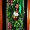 Decorative Flowers 40CM 120CM Artificial Plant Decoration Home Fake Lawn Panel Green Garden Christmas Window Grass