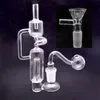 Atacado Protable Pyrex Grosso Pequeno Reciclador de Água Dab Rig Bong Pente com Perc Percolator e 14mm Queimador de óleo de vidro Tigela Tubos de água para cachimbo de água para tabaco