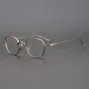 أعلى مصمم فاخر نظارة شمسية 20 ٪ خصم على الطراز الياباني صناديق صغيرة السلحفاة قدم القوس الأنف all-titanium إطار نظارات الخفيف الفائقة الذكور يمكن أن يرتفع