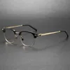 10% rabatt på lyxdesigner Nya herr- och kvinnors solglasögon 20% rabatt på Japan Massada Glass Caffär Stora M2036 Plate Pure Titanium Gelgas Frame