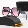 Brand de designer de óculos de sol de luxo masculino NOVA Caixa de Triângulo Invertida da Mulher Sunvisor Praia Outdoor Essential Seis cores disponíveis