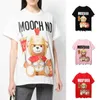 Moschinn męska damska designerska koszulka z nadrukiem moda męska koszulka Top bawełniane koszulki w stylu casual z krótkim rękawem luksusowe hiphopowy sweter koszulki # SHOPEE152