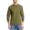 Men's T Shirts Big Promotion Fashion Solid Color Long Sleeve Sports Tops Male Casual Round Collar Plus Size Shirt Est