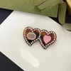 Designer Headwear Hair Pins Accessories Sweet Pink Heart Hair Clips Barrettes Popular Fashion Luxury Brand Letters Hair Pins For Women Girls Ladies with green box