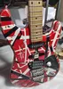 5150 electric guitar Edward Eddie Van Halen Heavy Relic Red Franken Electric Guitar Black White Stripes ST Shape Maple Neck Alder body Floyd Rose