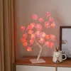 Nocne światła LED Lampa stołowa Rose Flower Lampa USB Choinka Wai Lights Maple Leaf Light